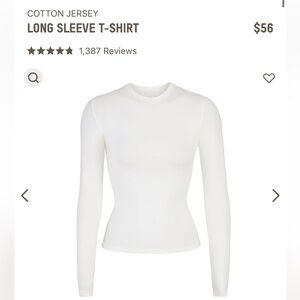 SKIMS cotton jersey long sleeve